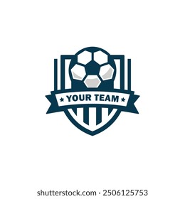 Soccer ball logo vector template illustration