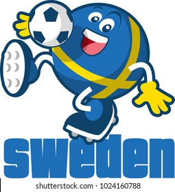 Soccer ball mascot