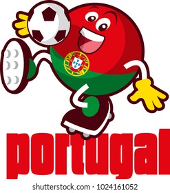 Soccer ball mascot