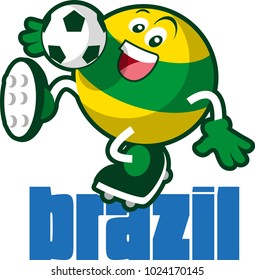 Soccer ball mascot