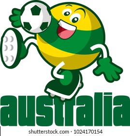 Soccer ball mascot