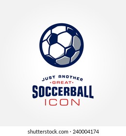 Soccer ball neat and tidy vector icon illustration for your next outstanding and great sport themed graphic design project, shirt, print, poster, logo etc