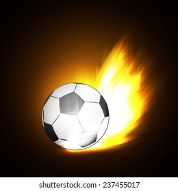 soccer ball in neon lines