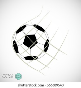Soccer ball in net