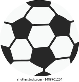Soccer ball with no outlines