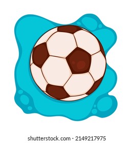 Soccer ball object. Vector illustration