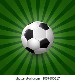 Soccer ball on background