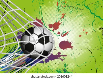Soccer Ball on background for Football Design