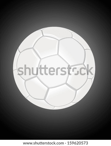Soccer ball on black background