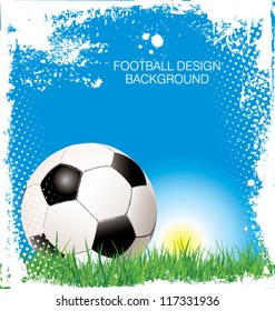 Soccer ball on the field