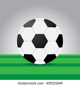 Soccer ball on field