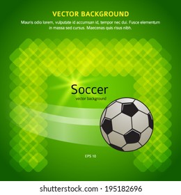 Soccer Ball On The Field, Goal. Vector Image EPS 10 For Flyer Design Perfect For Tailgate Parties, Football Invites, Flyer Sports Products, Cover Page Magazine, Etc. File Contains Transparencies