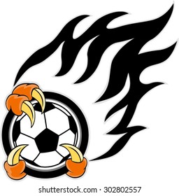  Soccer ball on fire