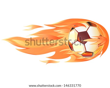 Soccer Ball on Fire