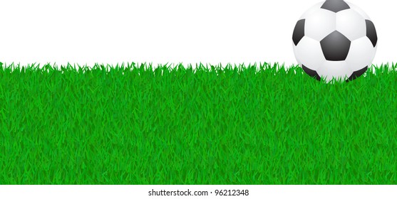 pelota de fútbol sobre césped