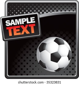 soccer ball on halftone template