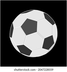 Soccer ball on isolated.  Format vector