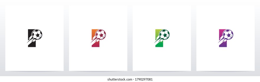 Soccer Ball On Letter Logo Design I