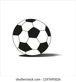 soccer ball on white background