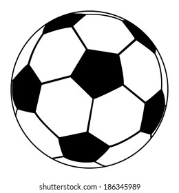soccer ball on a white background