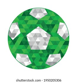 soccer ball on white background