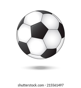 Soccer ball on a white background