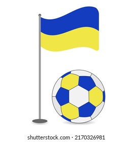 Soccer ball on a white background. Vector illustration.