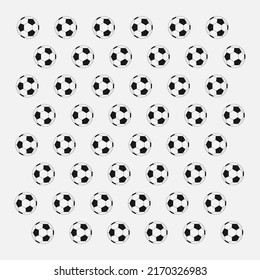 Soccer ball on a white background. Vector illustration.