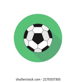 Soccer ball on a white background. Vector illustration.
