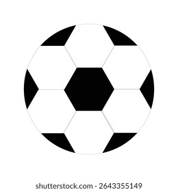 Bola de futebol sobre fundo branco