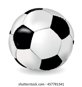 Soccer ball on a white background