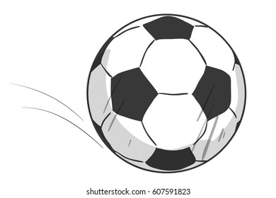 soccer ball on white background