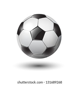 soccer ball on white eps10 illustration