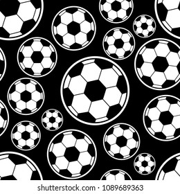 Padrão de bola de futebol. Pode ser usado para têxtil, fundo do site, capa do livro, embalagem.