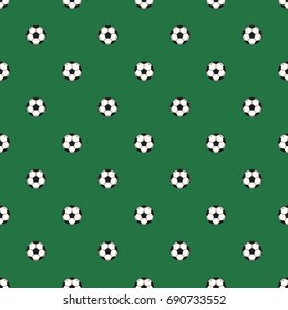 Soccer ball pattern. Seamless pattern soccer/ Football balls icon vector illustration background.