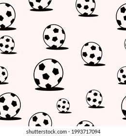 Soccer ball pattern . Vector Football ball pattern