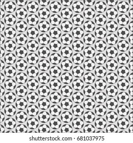 Soccer ball pattern.monochrome background design. vector illustration.
