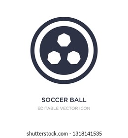 soccer ball with pentagons icon on white background. Simple element illustration from Sports concept. soccer ball with pentagons icon symbol design.