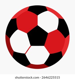 Balón de fútbol con forma y diseño perfectos.