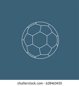 Soccer ball racket icon, vector illustration design. Sport objects collection.