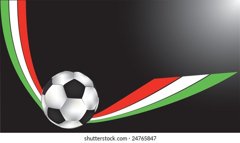 soccer ball with ribbon
