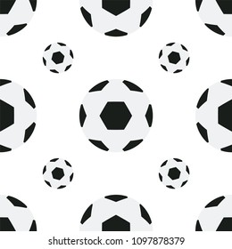 soccer ball seamless pattern
