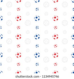 Soccer ball seamless pattern