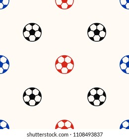 Soccer ball seamless pattern for Russia world cup