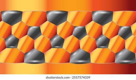 Soccer ball seamless pattern. various color Repeated hexagon texture for 3D Map Layout sport prints design.