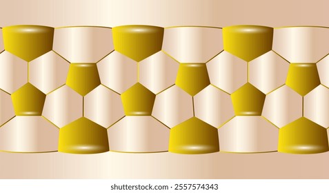Soccer ball seamless pattern. various color Repeated hexagon texture for 3D Map Layout sport prints design.