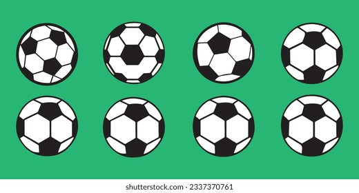 Soccer ball sets icon. Football icon, vector illustration