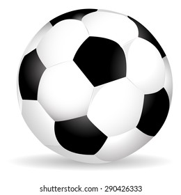 soccer ball with shadow