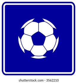 soccer ball sign