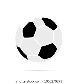 Soccer ball sign logo